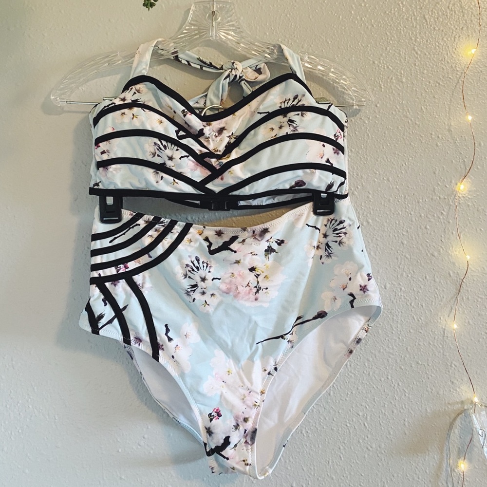 Cupshe Cherry Blossom Bikini Set